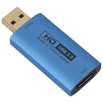 1 ШТ USB-Карта захвата компьютера -Совместимая Карта захвата 4K 60Hz HD-Карта захвата видео USB3.0 Карта захвата