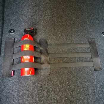 Эластичные фиксированные ремни для багажника автомобиля, Регулируемая сумка для хранения огнетушителя, Фиксированные ленты для автоорганизатора, Аксессуары для интерьера автомобиля