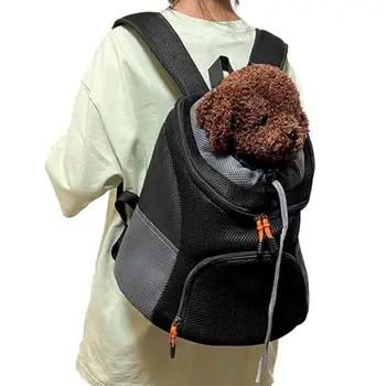Рюкзак-переноска для кошек, сумка-переноска для собак, дышащий рюкзак для домашних животных с ремнем безопасности для путешествий с домашними животными, пеших прогулок, езды на велосипеде, на открытом воздухе