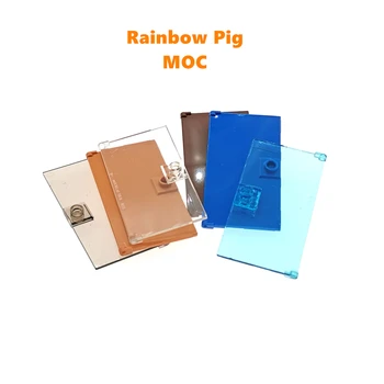 Детали Rainbow Pig MOC 60616 35291 35290 Дверца 1 x 4 x 6 с ручкой-гвоздиком, совместимые кирпичи, строительные блоки 