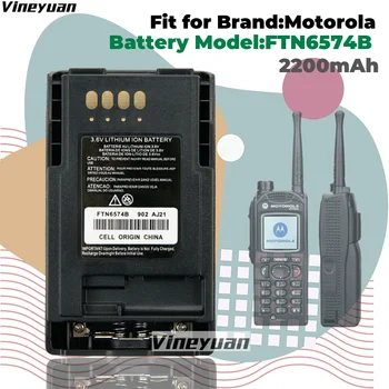 3,6 В 2200 мАч FTN6574B Перезаряжаемый Литий-ионный Аккумулятор для Motorola MTP850 MTP850S MTP800 MTP830S CEP400 Радио Перезаряжаемая Батарея