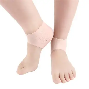2шт Силиконовых носков для ухода за ногами, Увлажняющий гель, Тонкие носки для пятки С отверстиями, Протекторы для ухода за кожей ног, Инструменты для педикюра ног