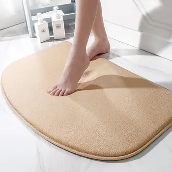 Уютный коврик для ванной комнаты в душевой, Однотонный Декоративный коврик для входной двери