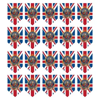 Флаги Короля Карла III Король Карл III 3-я Коронация Овсянка Баннер Вымпелы для Домашнего Декора Мини-Флаг Paty Украшения 14*21 см