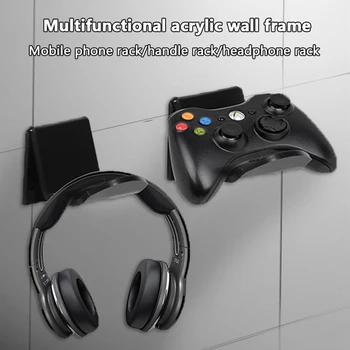 Кронштейн для ручки геймпада для контроллера Xbox, Настенная гарнитура, держатель для наушников, подставка для геймпада для PS4, Аксессуары для переключателей PS5