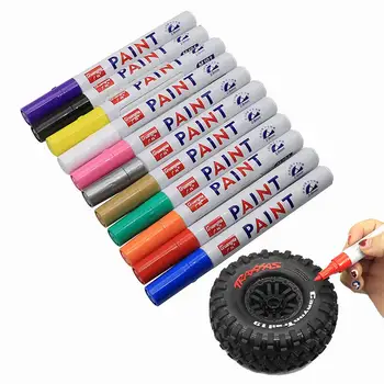 Новая водонепроницаемая резиновая маркерная ручка с перманентной краской для протектора шин RC автомобилей, Экологическая покраска шин