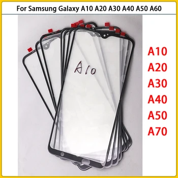 Новый для Samsung Galaxy A10 A20 A30 A40 A50 A60 A70 Сенсорный Экран ЖК-дисплей Передняя Стеклянная панель Объектива Toucshcreen Стеклянная крышка OCA Замена