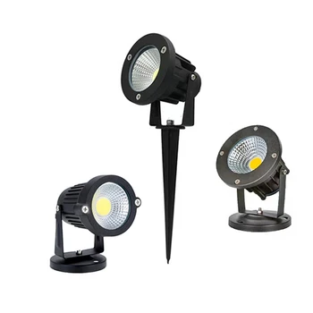 Светодиодный Точечный Светильник Spike Spot Light Outdoor Spotlight 7W 10W COB LED Ландшафтные Светильники DC12V С Наземным Шипом Садовые Газонные Лампы AC 85-265 В