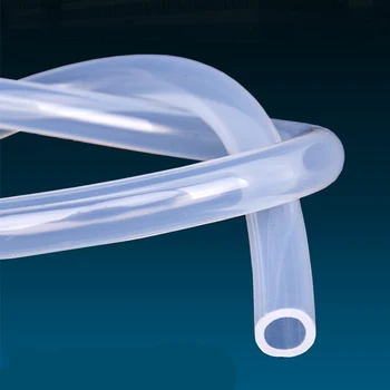 1 м/лот Внутренний диаметр 16-60 мм, пищевой прозрачный силиконовый шланг, Термостойкая Гибкая молочная трубка, труба воздушного насоса для аквариума.