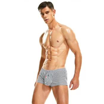 Aro pants мужские тканые шорты модного бренда в вертикальную полоску с низкой посадкой, сексуальные мужские шорты