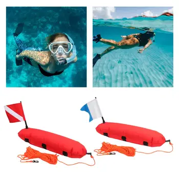 Поплавок-буй для подводного плавания и - Дайв-флаг и Веревка для лучшей видимости