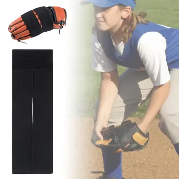 Удобная обертка для бейсбольных перчаток, Крепежная лента, дизайн, Тонкий пошив, Эластичная обертка для софтбольных перчаток, спортивные принадлежности