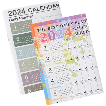 2 Шт Календарь Домашний Офисный Декор Настенный Бумажный Планировщик Английской Корейской Версии
