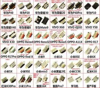 36 типов (по 2 шт. каждый) USB-порт для зарядки Type-C с коробкой и этикеткой для большинства телефонов Android Huawei / Oppo / Vivo / Xiaomi