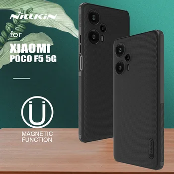 Nillkin для Xiaomi Poco F5 5G Case Super Frosted Shield Ультратонкая Магнитная Защита Жесткая Задняя Крышка для Poco F5 5G Матовый Чехол