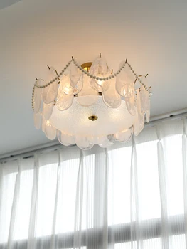 Потолочный светильник American Simple Pearl Glass Petal