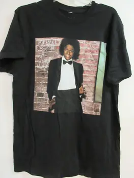 МУЗЫКАЛЬНАЯ футболка с концертом группы OFF THE WALL от МАЙКЛА Джексона большого размера